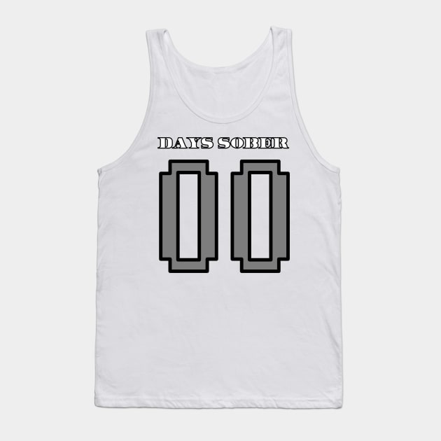 00 Days Sober Tank Top by GreenCorner